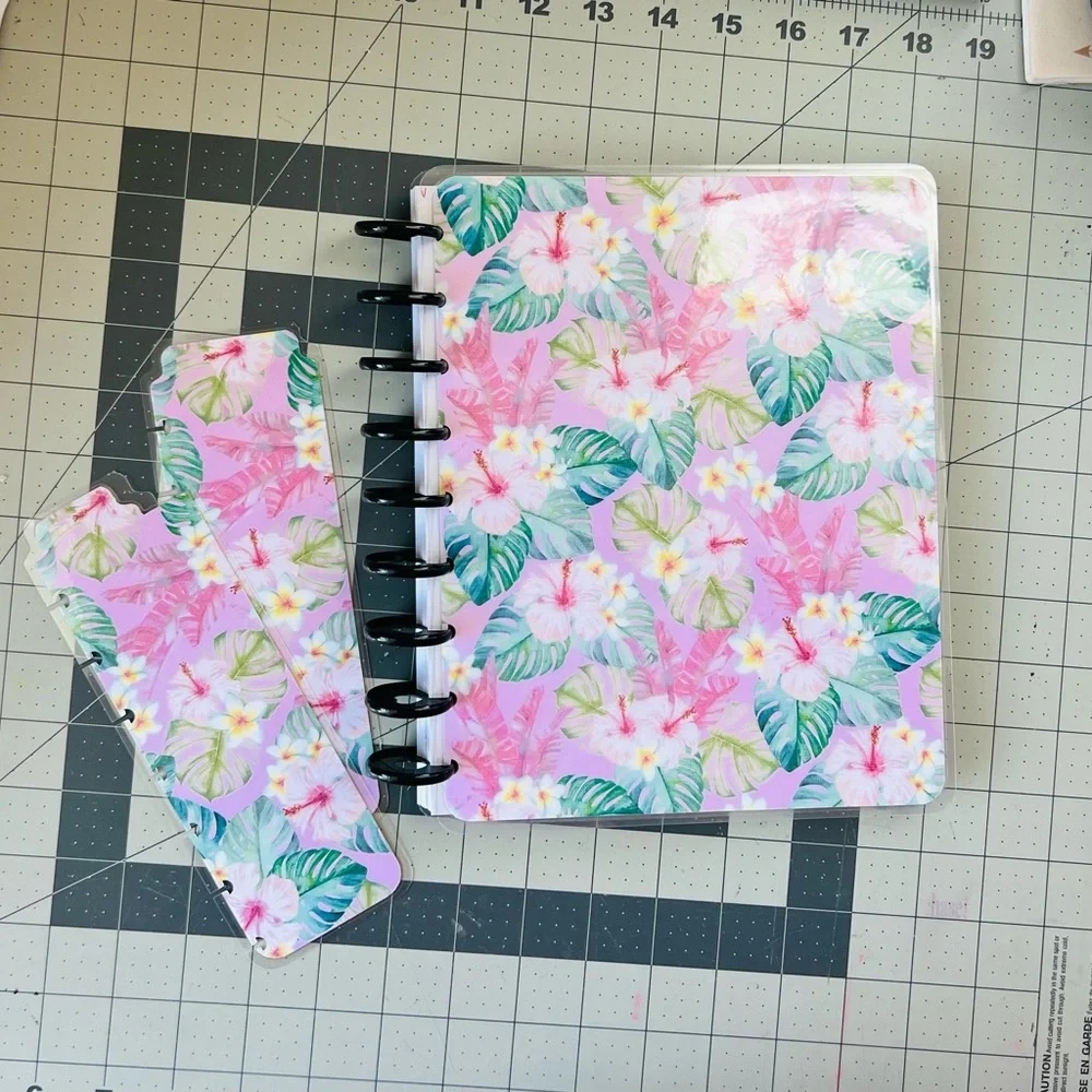 Happy planner cover set classic size tropical floral